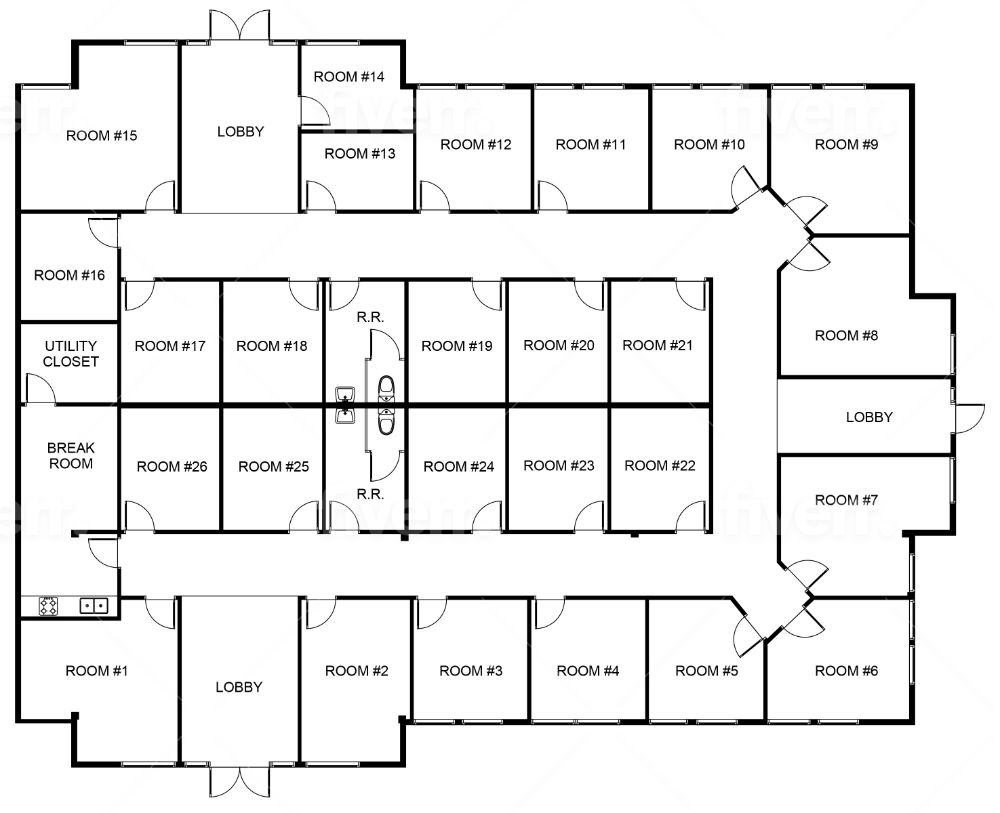 Salon Suites of West Carmel Floor Plan 2022